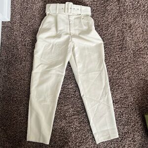 Zara Belted High Waisted Trousers